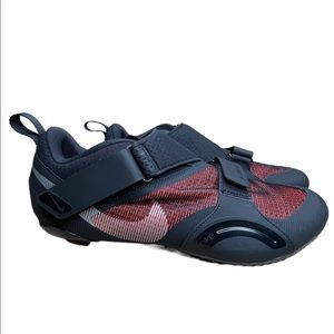 Nike CW2191-008 Men's Sz 13 Black/Red/Silver SuperRep Indoor Cycling Shoes
